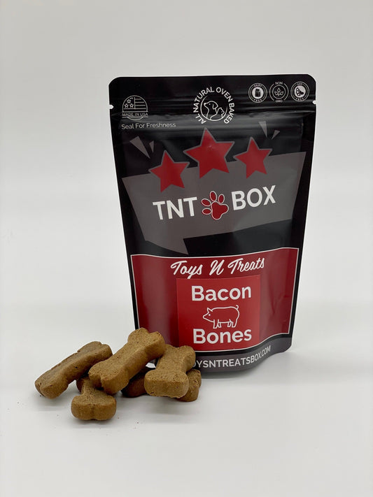 Bacon Bones Dog Treats - All Natural Oven Baked