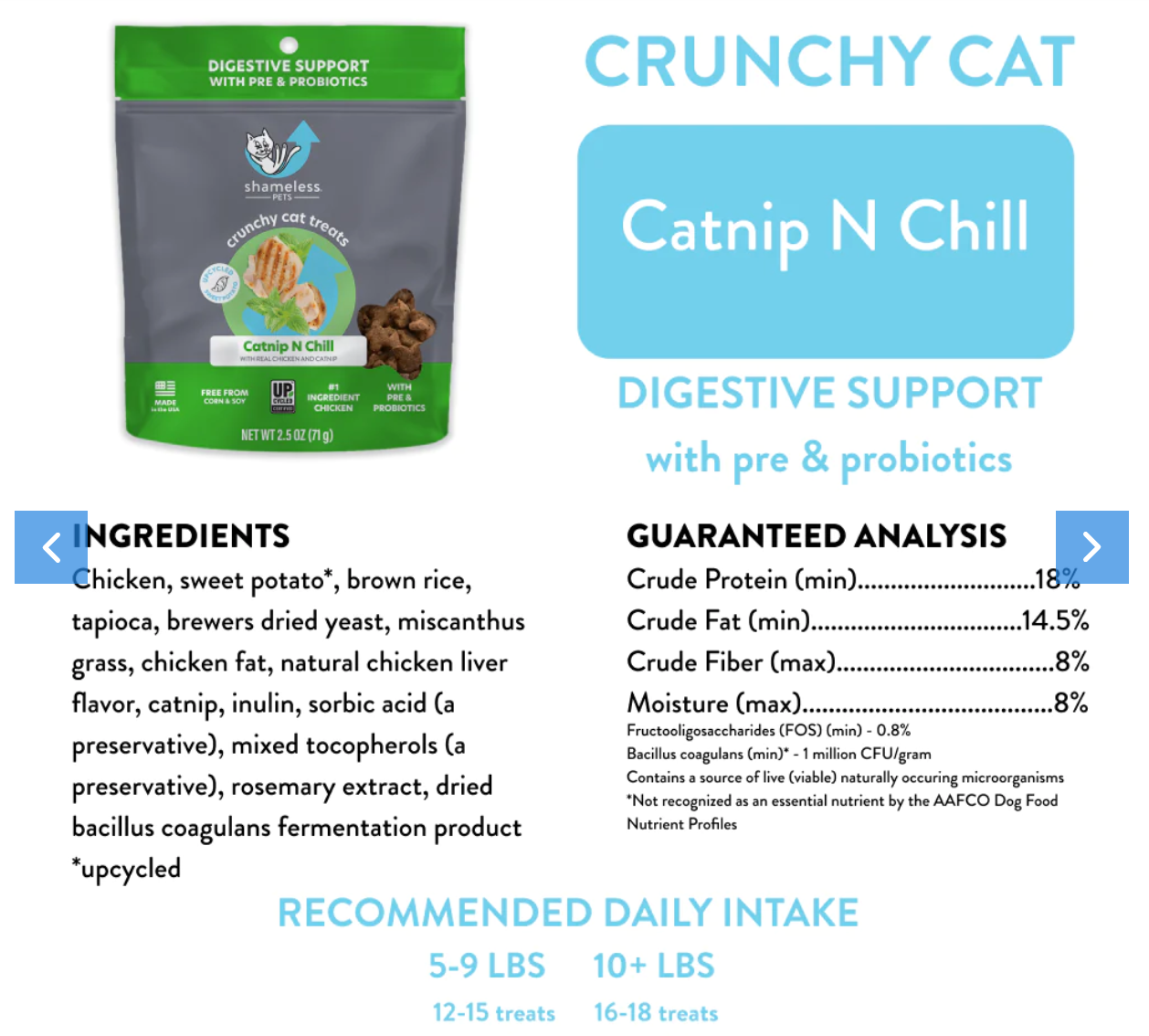 Catnip N Chill Cat Treats 2.5oz