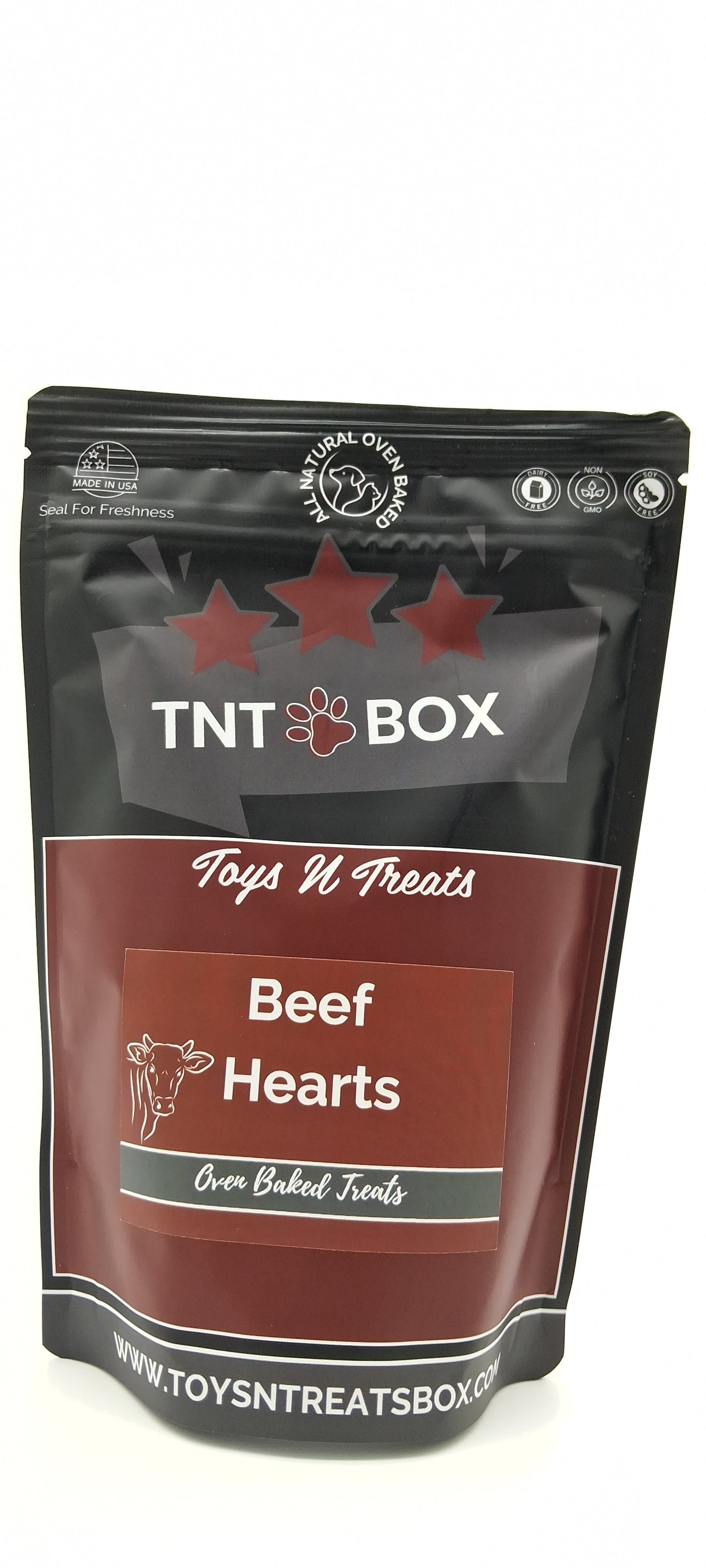 Digestive Health Beef Heart Dog Treats - All Natural Oven Baked