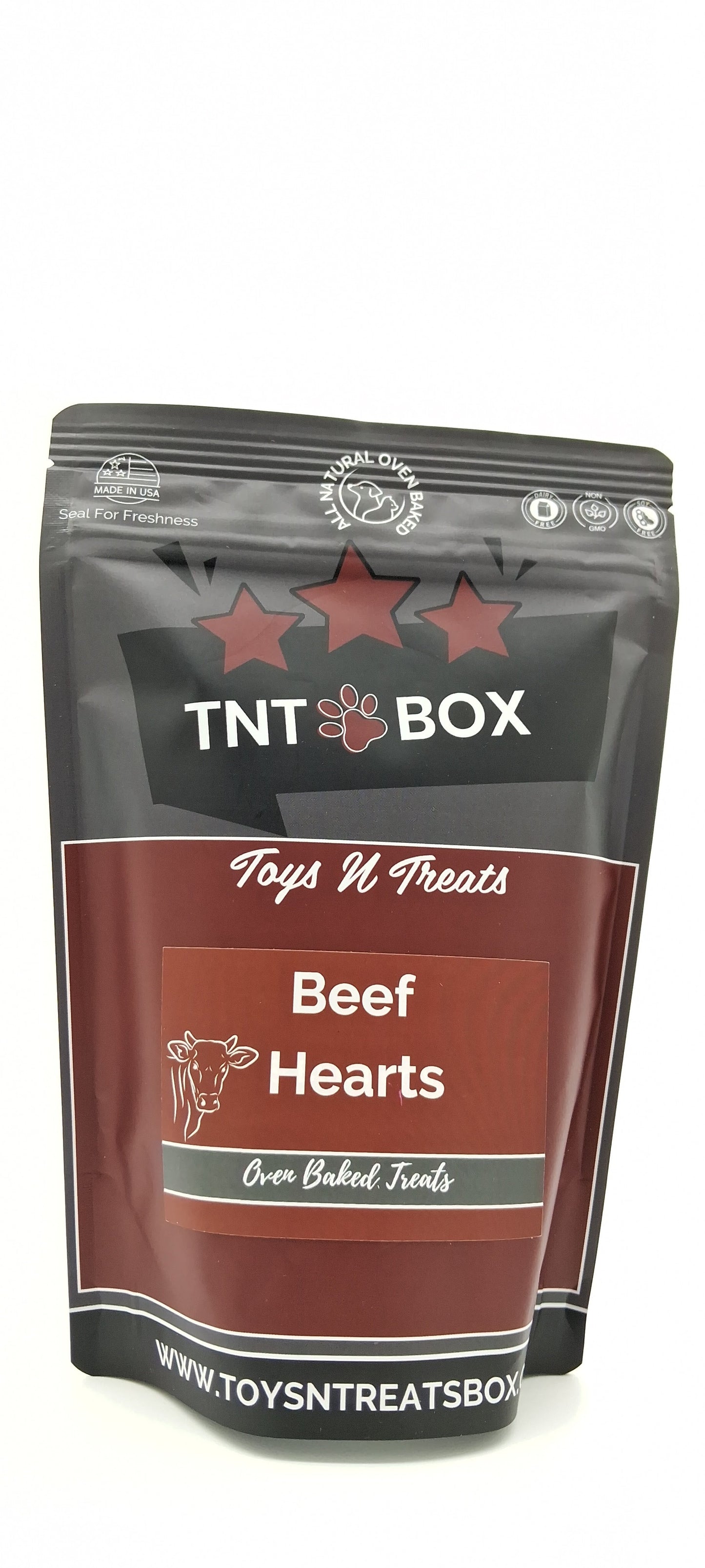 Digestive Health Beef Heart Dog Treats - All Natural Oven Baked