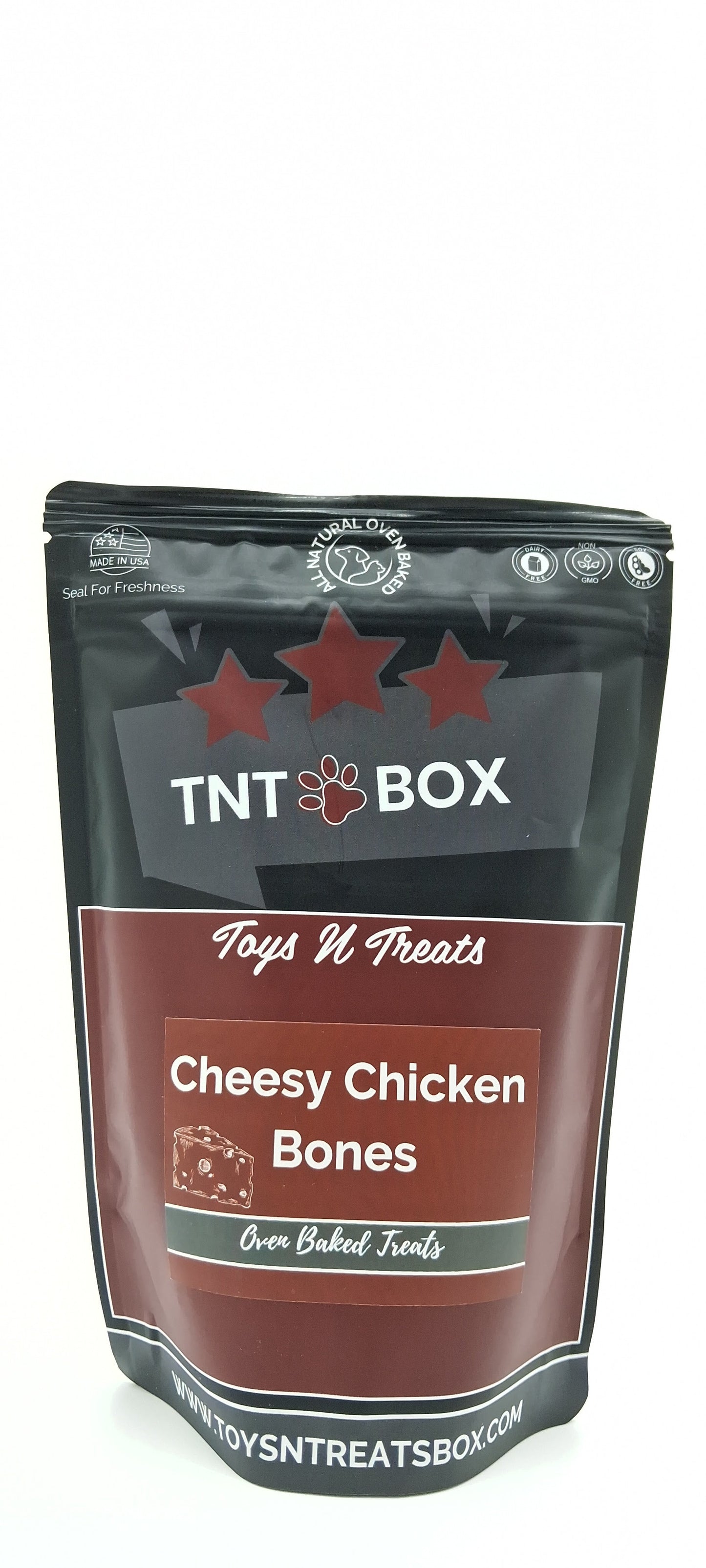 Cheesy Chicken Bones Dog Treats - All Natural Oven Baked