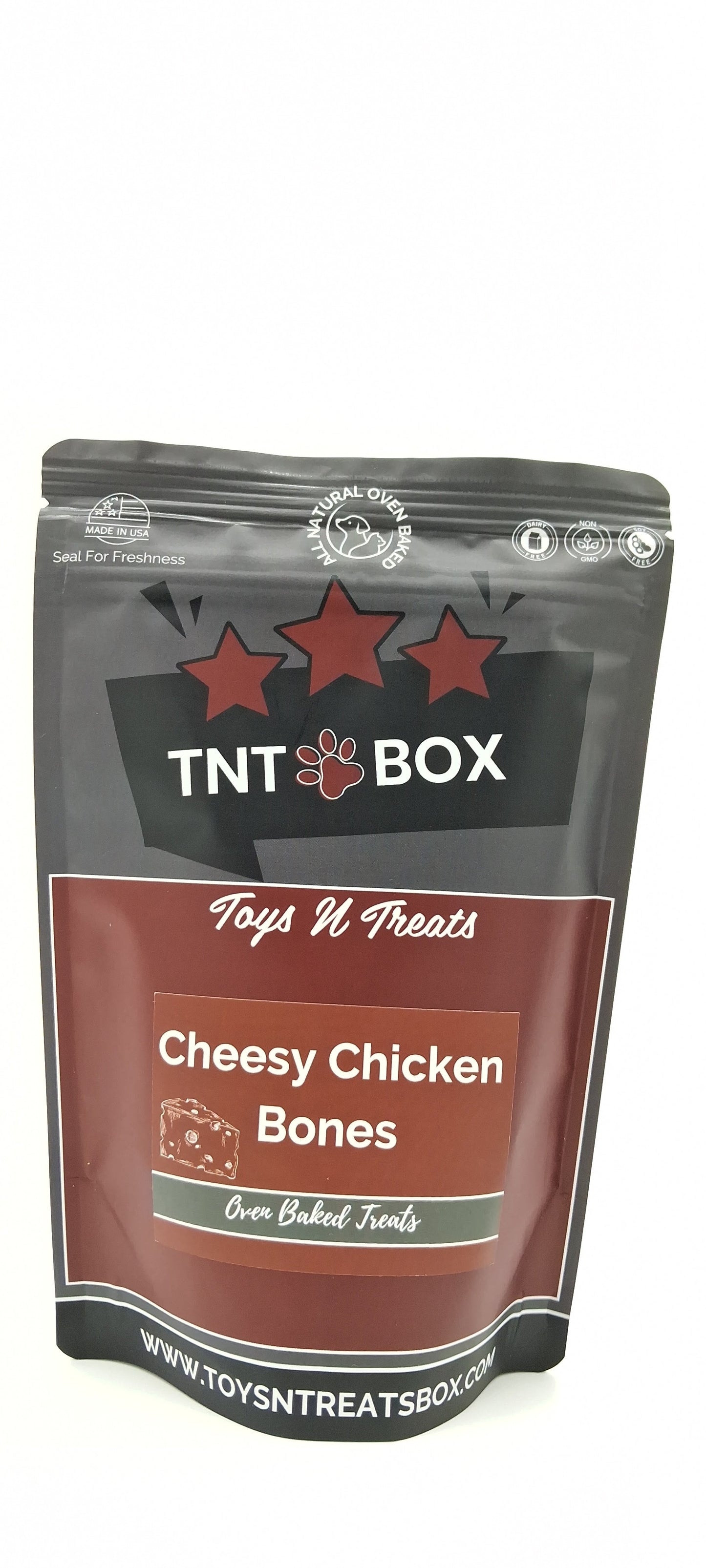 Cheesy Chicken Bones Dog Treats - All Natural Oven Baked